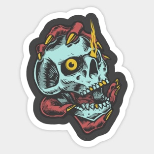 Demon skull Sticker